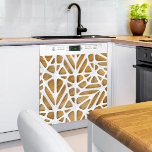 Dishwasher wall decal design wood